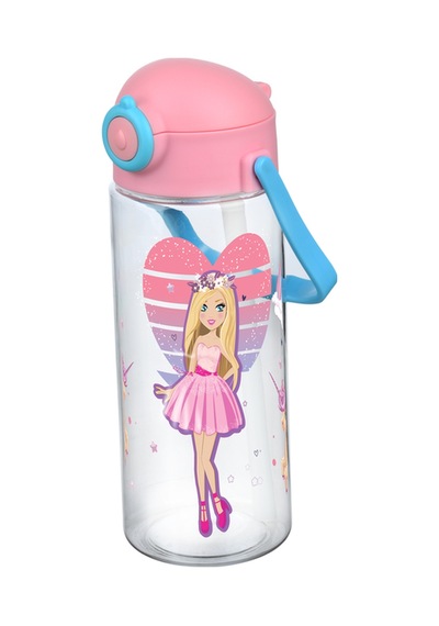 Emilahome Focus Pipetli Çocuk Matarası Kilit Mekanizmalı 400 Ml Pembe - 868434873 Pembe