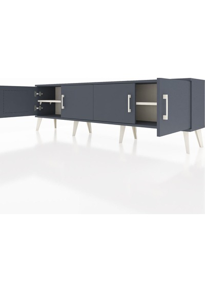 Arges Tv Ünitesi 2 Raflı 4 Kapaklı 176x30x51 Antrasit-antrasit/aytaşı Antrasıt/aytası Arges Tv Ünitesi 2 Raflı 4 Kapaklı 176x30x51 Antrasit-antrasit/aytaşı Antrasıt/aytası