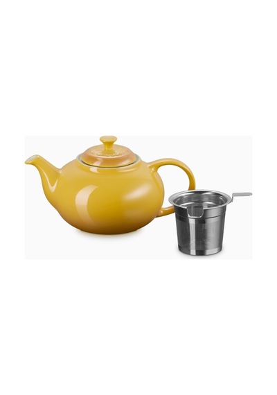 Le Creuset Paslanmaz Çelik Süzgeçli Seramik Çaydanlık, 1.3l Sarı