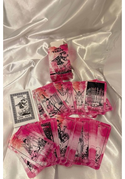 Auro Tarot Orjinal Tarot Kart Aura Tarot Destesi Ve Kitabı Pembe