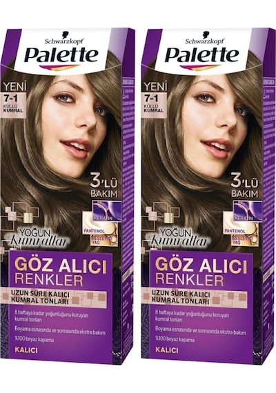 Palette Göz Alıcı Renkler 7 - 1 Küllü Kumral X 2 Adet