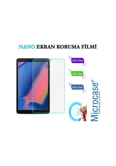 Samsung Uyumlu Tab A 8 T290 T295 T297 Silikon Kılıf Şefaf+Ekran Koruma