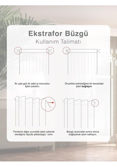 Gri Keten Görünümlü Düz Ekstraforlu Tül Perde, 250x250 Cm Çok Renkli