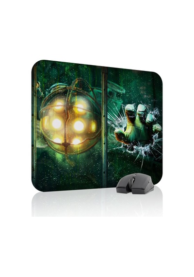 Bioshock Kaymaz Dikişli Kauçuk Oyuncu Mousepad V5 - 48x40 Xl Gaming Mouse Pad Fare Altlığı