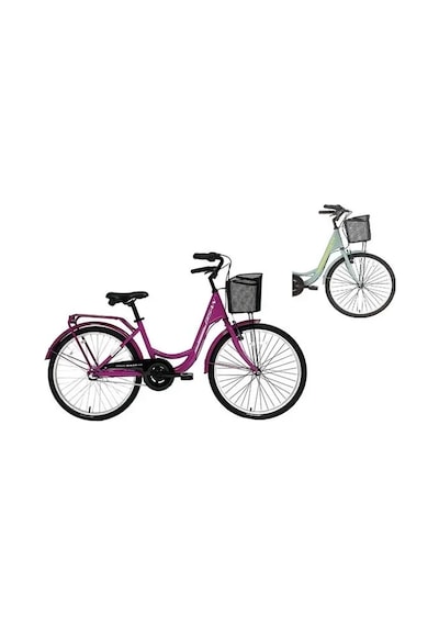 Bisan Sorrento Kadın Şehir Bisikleti 36cm V 24 Jant 3 Vites Çağla Yeşil Sarı Çok Renkli