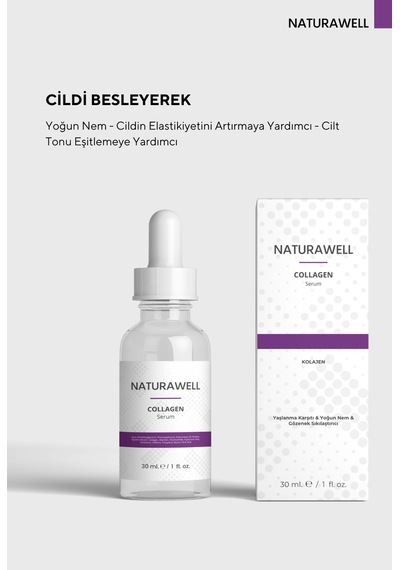 Naturawell Kolajen Serum % 5 Panthenol Ve % 1 Hyaluronik Asit %1 Beta Glukan 30 ML Naturawell Kolajen Serum % 5 Panthenol Ve % 1 Hyaluronik Asit %1 Beta Glukan 30 ML