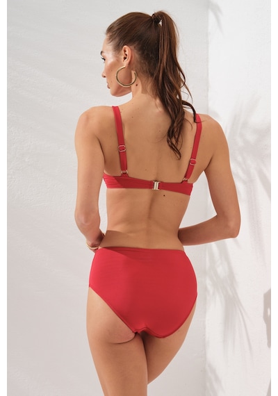 Pierre Cardin Gınger Balenli Kaplı Bikini Takım Kırmızı 231235 231235 Kırmızı