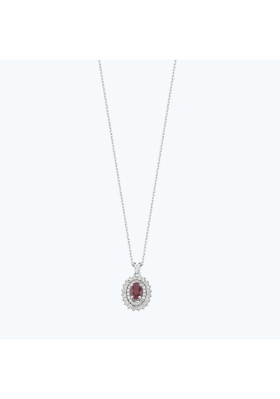 Altınbaş Pırlanta Yakut Oval Kolye Pehl017y14k-1