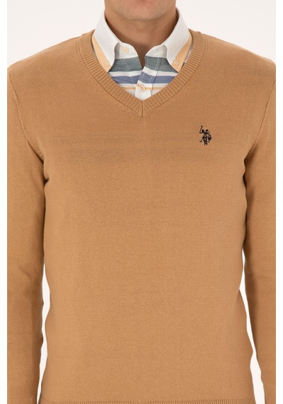 U.S. Polo Assn. U.s. Polo Assn. Erkek Camel Kazak /triko 50313662-vr015