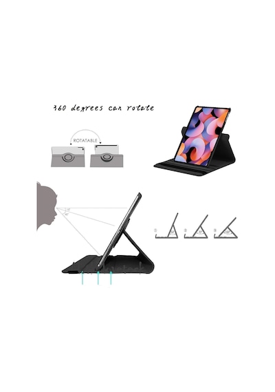 Xiaomi Uyumlu Pad 6 / 6 Pro 11 İnç Kılıf 360 Koruyucu Zırh + Ekran Camı