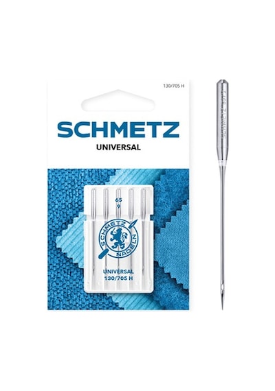 Schmetz 130/705 H 9/65 Aile Makinesi İğnesi Nevresim Ve Dokuma Kumaşlar İçindir Hafif Yuvarlak Uç 1 Paket 5 Adettir Tüm Ev Tipi Marka Makineler İle Uyumludur