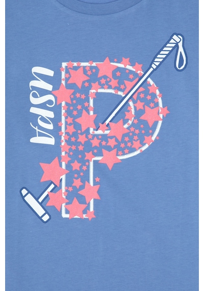 U.s. Polo Assn. Kız Çocuk Mavi Pijama Takım 50315467-vr036 Mavi