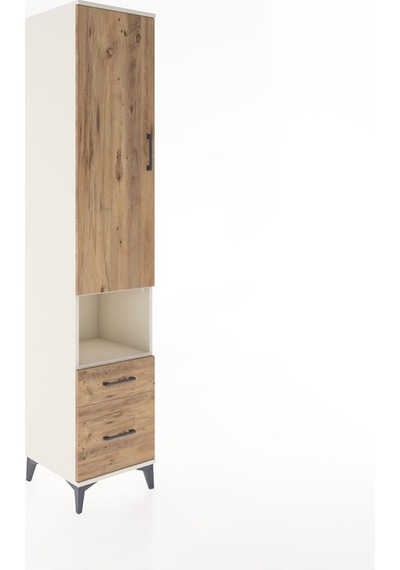 Hyperion Dolap 3 Raflı 2 Çekmeceli Tek Askılı 44x44x221 Aytaşı-çam Aytası