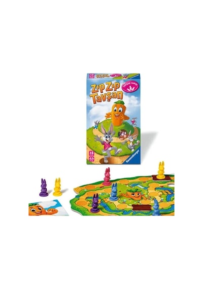 248810 Ravensburger - Zıpzıp Tavşan - Seyahat Boy Kutu Oyunu