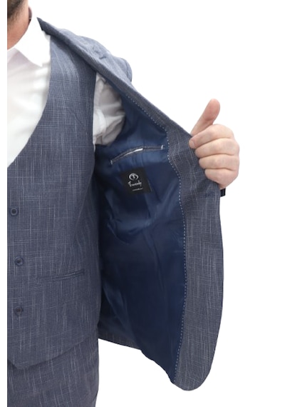 Twenhil Dmctekstil Erkek Tk-004 Desenli Italyan Kesim Dar Kalıp Tek Düğmeli Yelekli Takım Elbise Lacivert Twenhil Dmctekstil Erkek Tk-004 Desenli Italyan Kesim Dar Kalıp Tek Düğmeli Yelekli Takım Elbise Lacivert