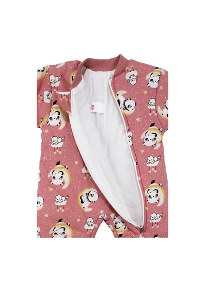 Bebegen Kız Çocuk Pembe Panda Desenli Uyku Tulumu 2.5 Tog Çok Renkli