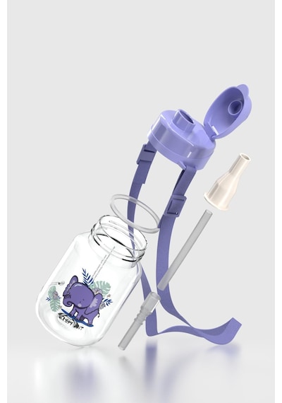 Renga Dore Desenli 330 Ml Pipetli Tritan Bebek Suluk 912123 Mor
