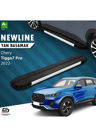 S-dizayn Chery Tiggo7 Pro Newline Aluminyum Yan Basamak 183 Cm 2022 Üzeri