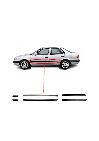 Toyota Corolla Ae111 Kapı Bandı Takım 1998-1999-2000-2001 Modeller 1 Takım