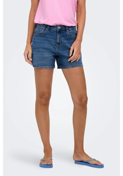 Only Onlphine Pamuklu Regular Fit Kot Short Bayan Short 15372986 Mavi