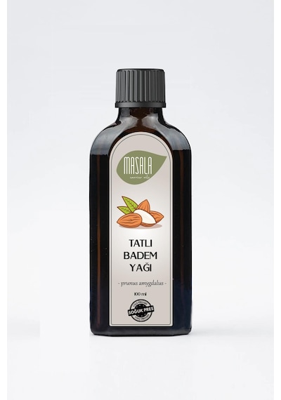 Masala Tatlı Badem Yağı 100 ML  Soğuk Pres (Sweet Almond Carrier Oil)
