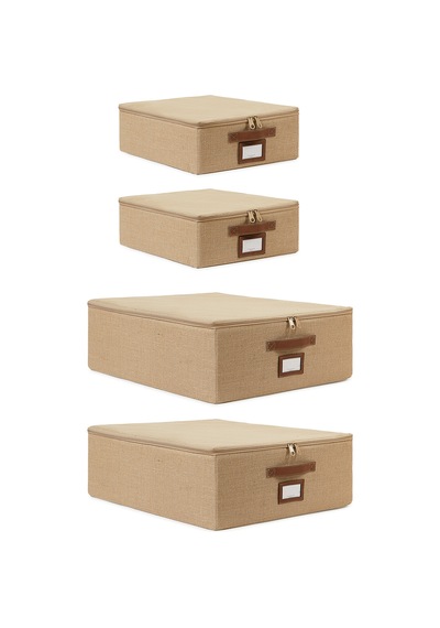 Ocean Home Textile 4'lü Jüt Destekli Hurç Set 2 Adet 31 x 38 x 12 + 45 x 55 x 18 cm