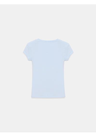 DİLVİN 32799 V Yaka Top-açık Mavi