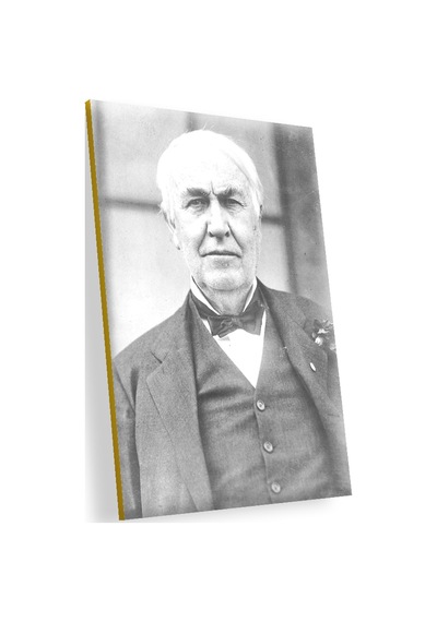 Cakasepetim Thomas Edison Papyon Takım Elbise Ahşap Mdf Tablo