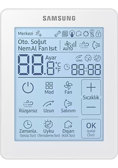 Samsung MWR-SH11RN Dokunmatik Windfree Uyumlu Türkçe Kablolu Kumanda