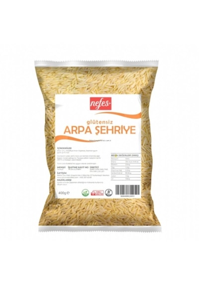 Nefes Glutensiz Arpa Şehriye 400 G