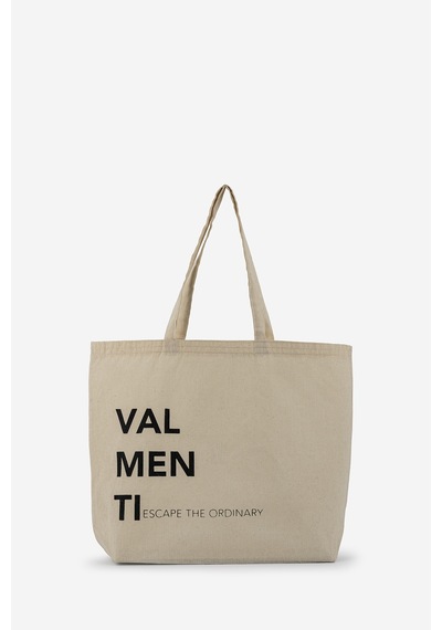Valmenti Unisex Tekstil Siyah Bez Poşet Çanta 1223 Vlmnt-2 Bez Poset Ntrl Ktn/syh Yz