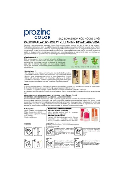 Prozinc Color Saç Boyası - 8.44 Light Blonde Intense Copper Bakıt