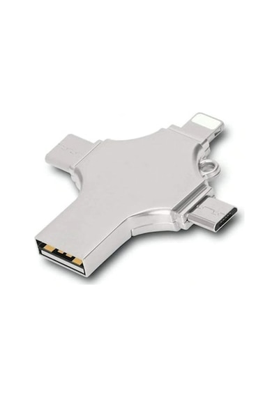 Otg 4in1 Cep Telefonu Çok Fonksiyonlu Usb Flash Bellek 64 Gb Type-c, Micro Sd Ve Kart Okuyucu 1 Adet