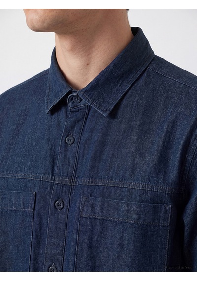 LC Waikiki Lc Waıkıkı Mavi Relax Fit Erkek Jean Gömlek