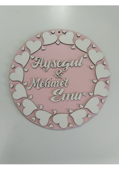 Kız Çocuklarına En Güzel Hediye Kapı Süsü İsim Yazılı