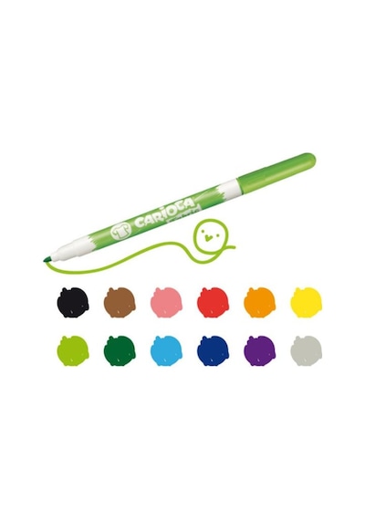 Carioca Fabric Liner Kumaş Boya Kalemi 10 Renk