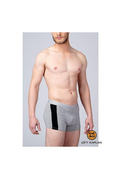 Çift Kaplan 850 Erkek Biyeli Elastanlı Boxer