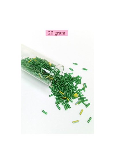 Uzun Boru Kesme Boncuk Çap 2mm Uzunluk 10 Mm - 4 Renk - Toplam 80 Gram - Bnc433