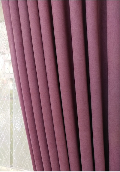 Evdepo Home Gül Kurusu Fon Perde Tek Kanat  (540058763) Gülkurusu