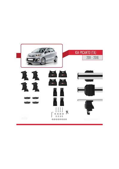 Kia Picanto 2 Ta 2011-2016 Arası İle Uyumlu Ace-4 Ara Atkı Tava