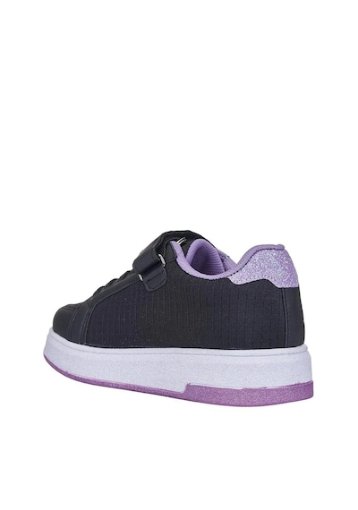 Zacoz Hunter Huntrix Çizim Baskılı Kız Çocuk Spor Ayakkabısı Sneaker Siyah - Lila