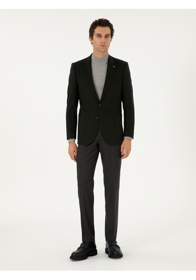 Cacharel Yeşil Slim Fit Kumaş Pantolon Yesıl