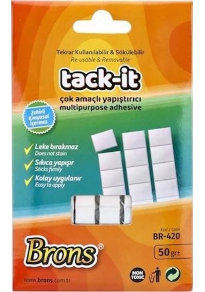 Brons Tack-It Hamur Yapıştırıcı Beyaz