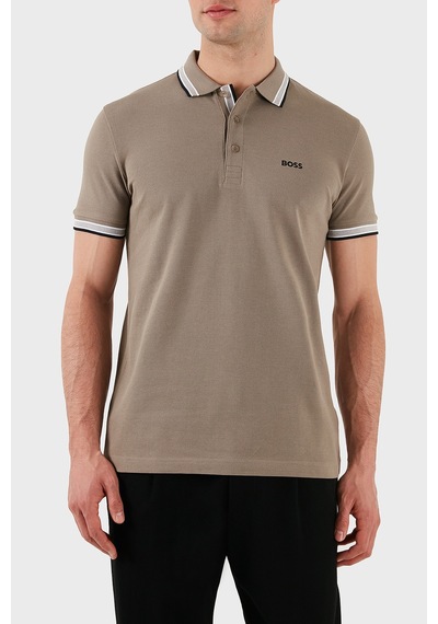 Boss Erkek Polo Yaka T Shirt 50469055 338 Haki Haki