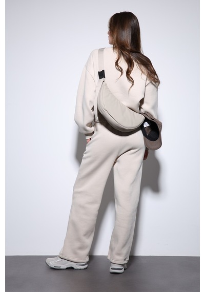 Antioch Basic Kadın Sweatshirt Taş