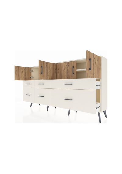 Arges Konsol 4 Raflı 6 Çekmeceli 4 Kapaklı 176x30x99 Aytaşı-çam/aytaşı Atlas Çam/aytası - Aytası Arges Konsol 4 Raflı 6 Çekmeceli 4 Kapaklı 176x30x99 Aytaşı-çam/aytaşı Atlas Çam/aytası - Aytası