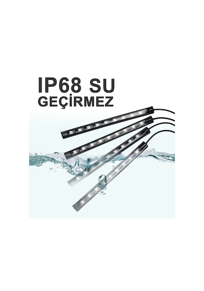 Usb Girişli Ayak Altı Led Sese Duyarlı Led Müziğe Duyarlı 9 Led (505533860)