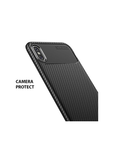 Apple Uyumlu iPhone Xs Max 6.5 Kılıf Zore Negro Silikon Kapak Lacivert