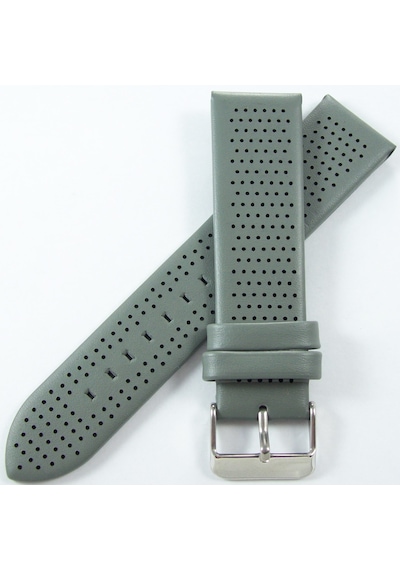 Bizon Gri 20mm Deri Saat Kordonu Kayışı 1. Kalite Armani Model