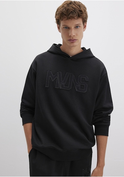 Mavi - Mvjns Baskılı Kapüşonlu Siyah Sweatshirt 0s10346-900 Siyah